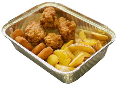 Снеки у фрітюрі Fish Sushi Тернопіль комбо сет два з картоплею по селянськи